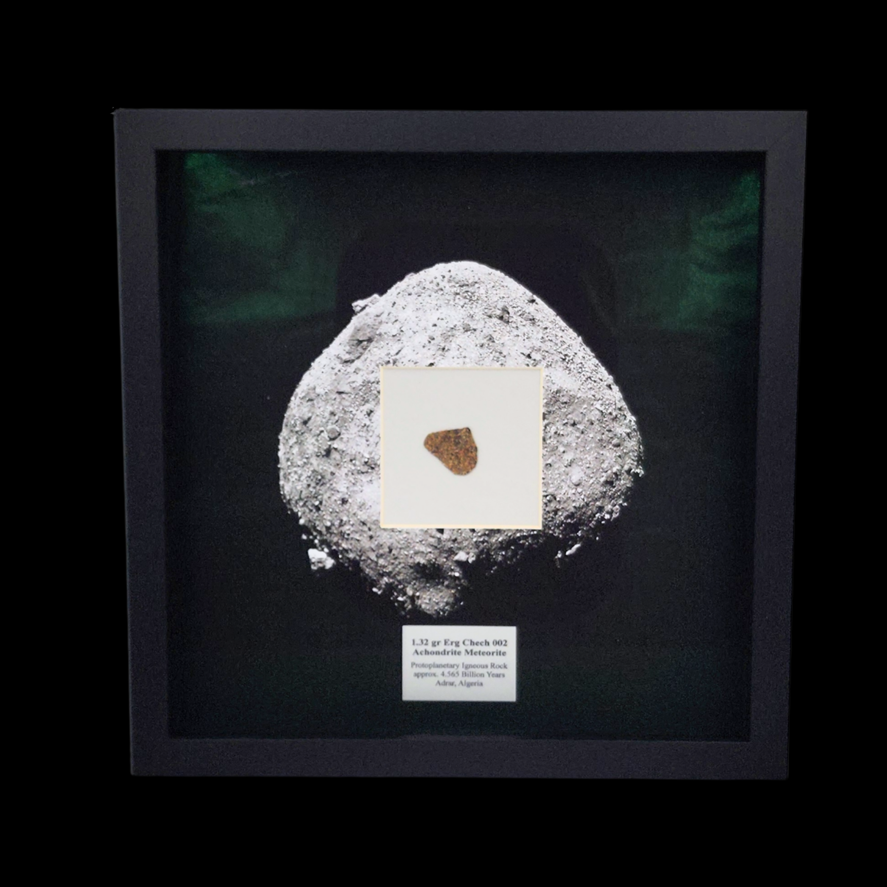 1.32 gr Erg Chech 002 Achondrite Meteorite - Protoplanetary Igneous Rock, 4.565 Billion Years