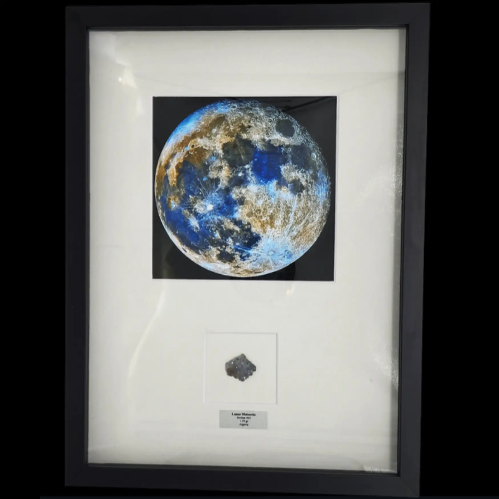 1.29 gr Lunar Meteorite “ Bechar 003” - Sculptured Slice of the lunar Highlands - preview photo 1123