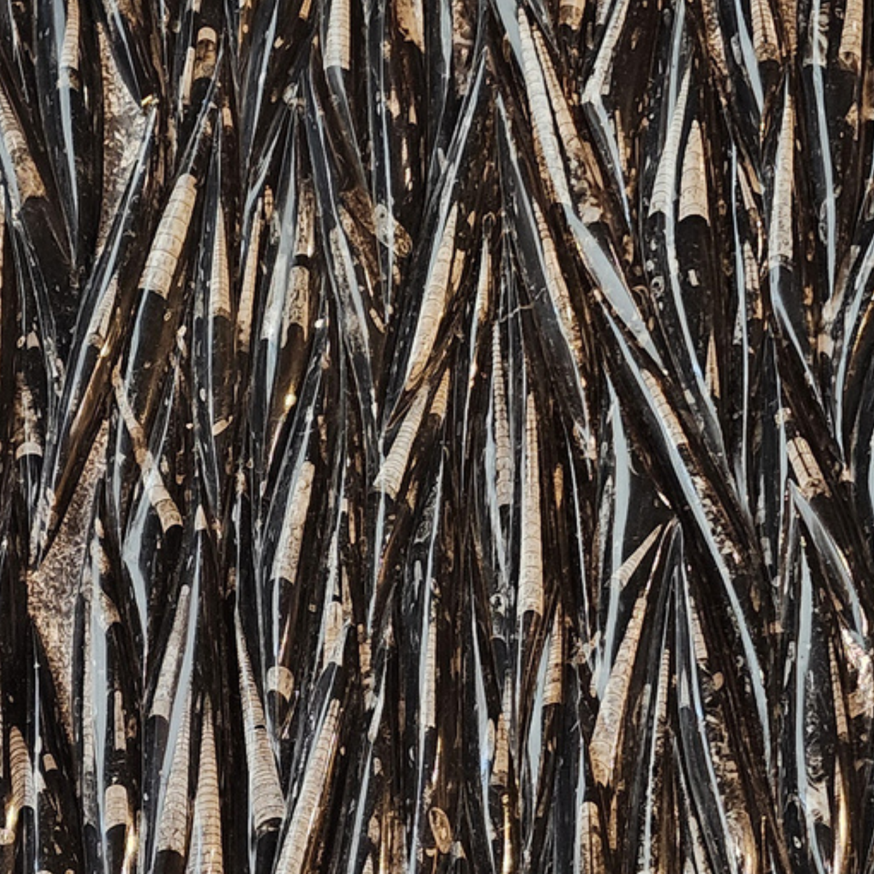 Fossilized Orthoceras cephalopods in limestone matrix - preview photo 2123