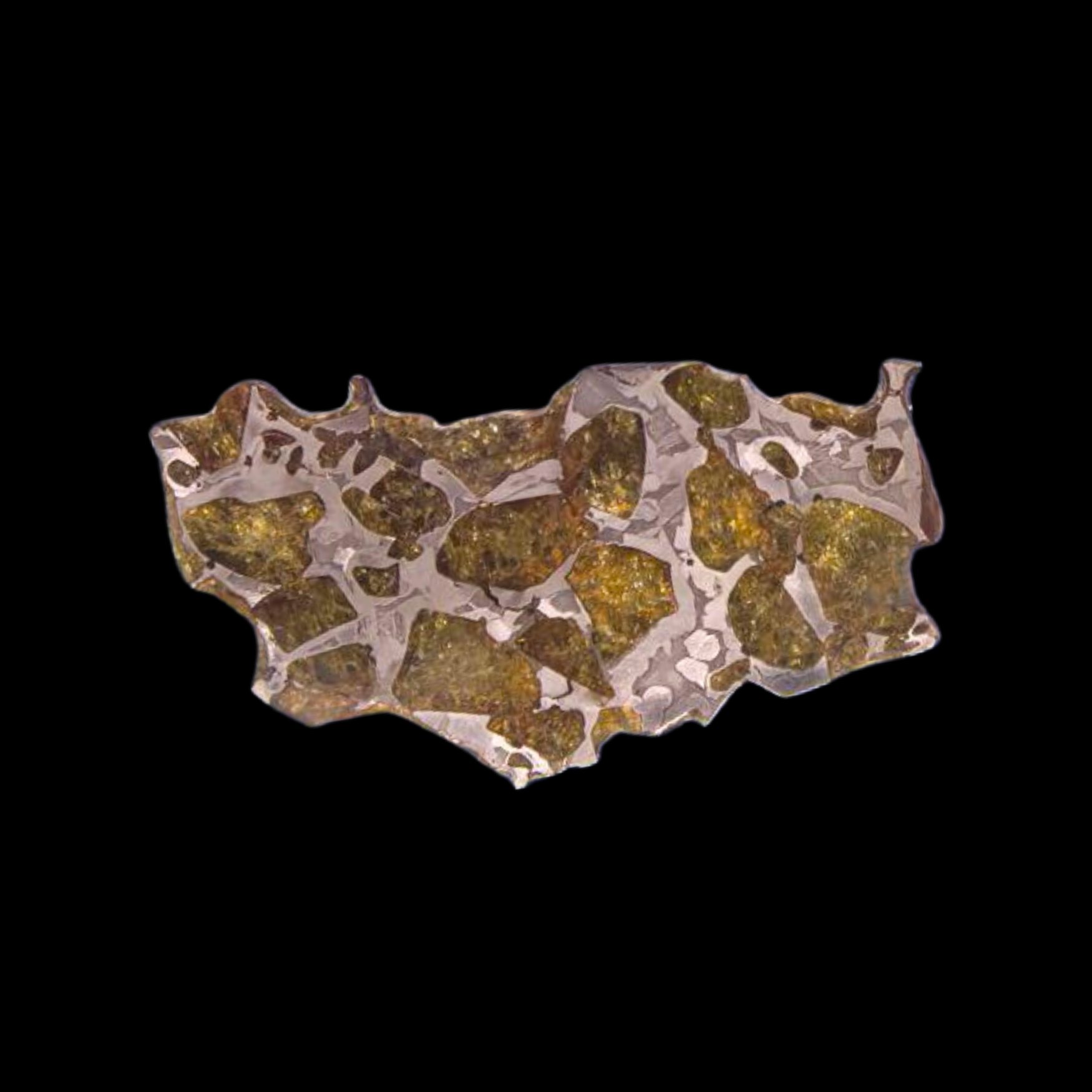 7,48 gr Omolon Pallasite meteorite with Widmanstätten pattern, 4 bln years old - preview photo 1123