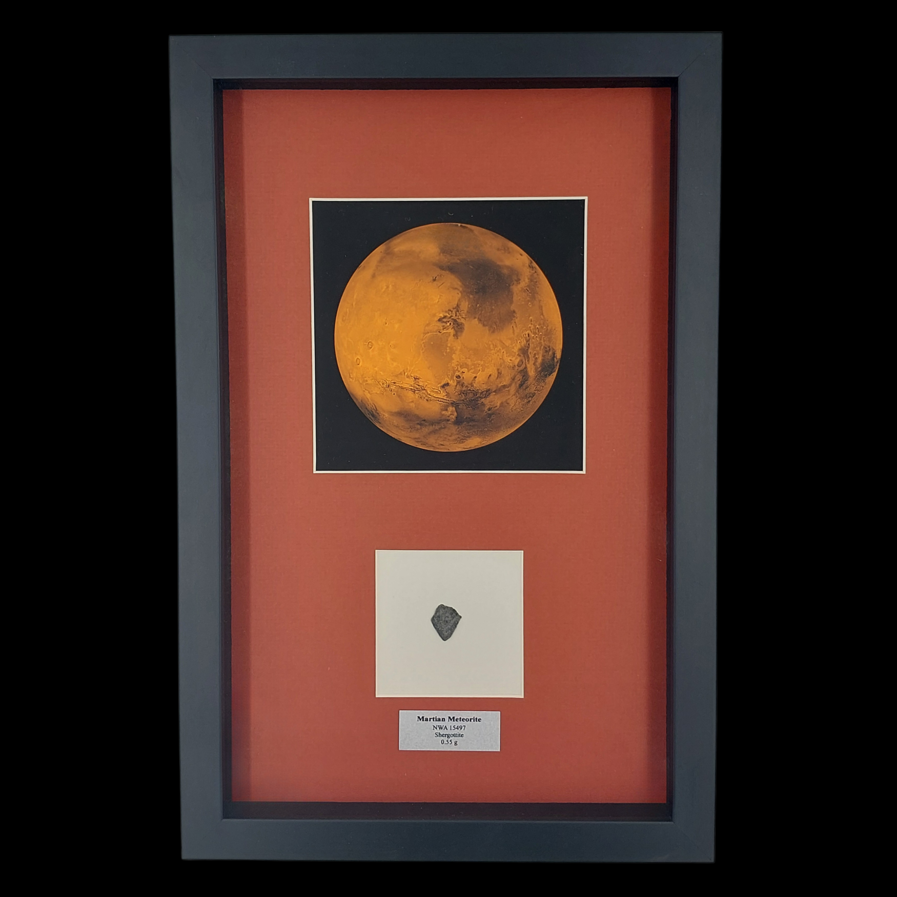0,55 gr Martian Meteorite NWA 15497, Shergottite - preview photo 1123