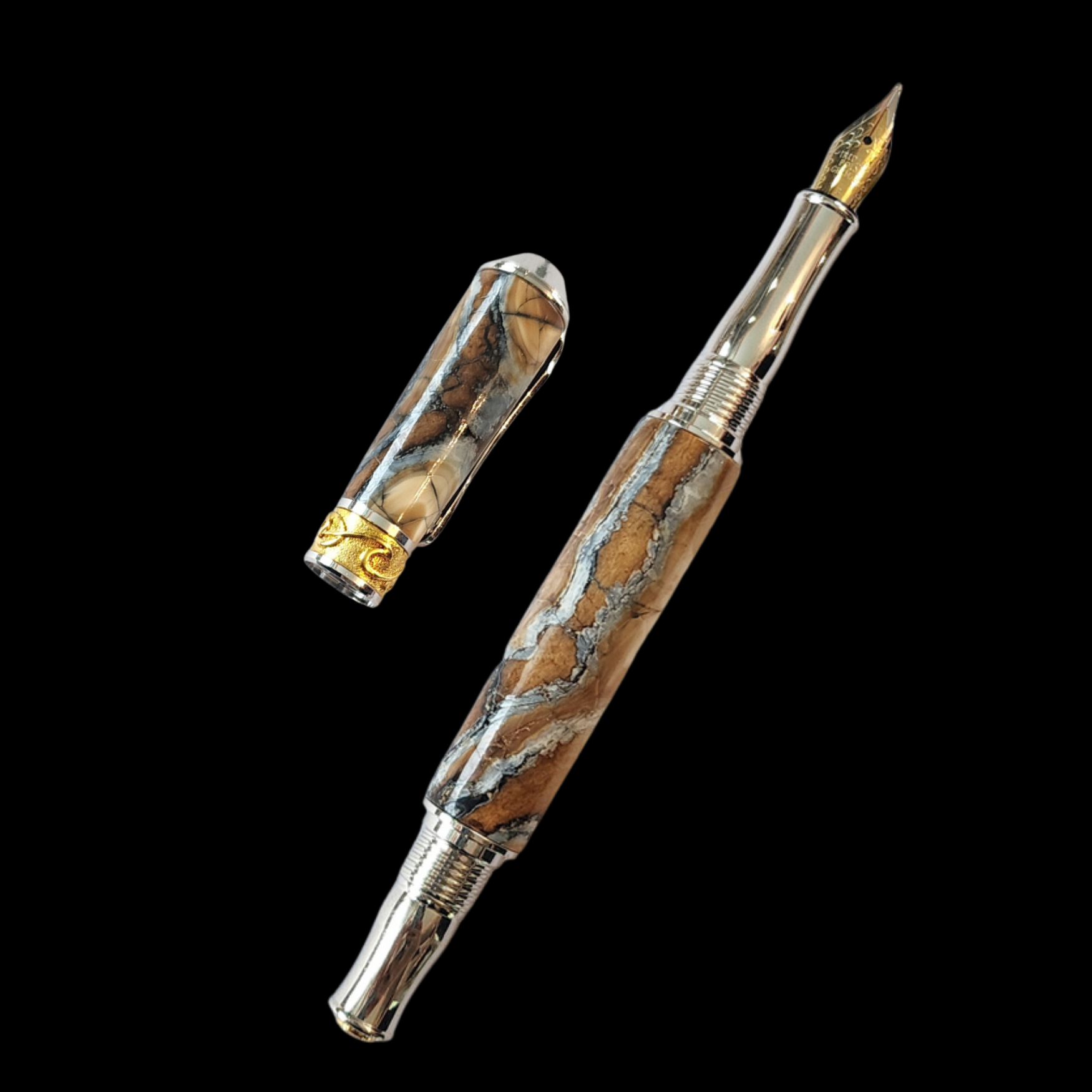 Fossil Mammoth Molar Fountain Pen with Parker Hardware - preview photo 1123