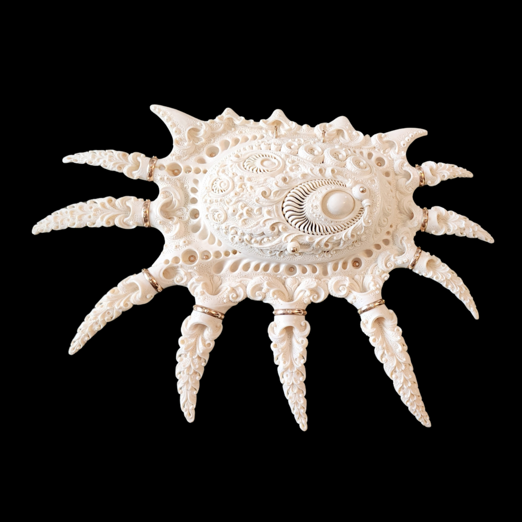 Mammoth Ivory Casket with Gold and Diamonds - preview photo 2123