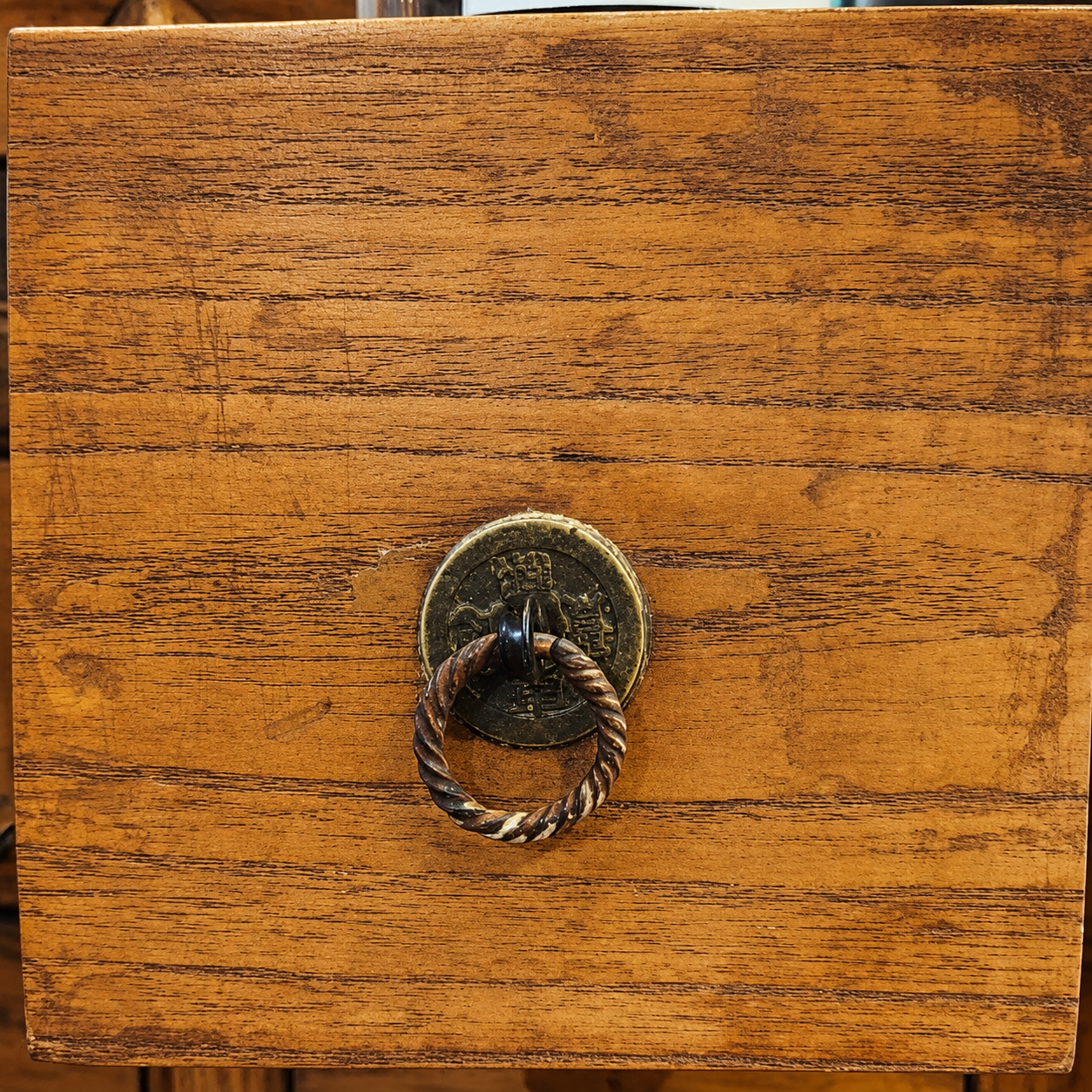 Eastern Apothecary Cabinet with Bronze Coin Hardware - preview photo 4123