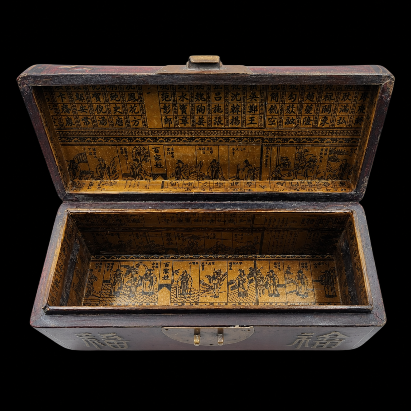 Chinese Lacquered Travelling Pillow Chest, Late Qing, c. 1880–1910 - preview photo 5123