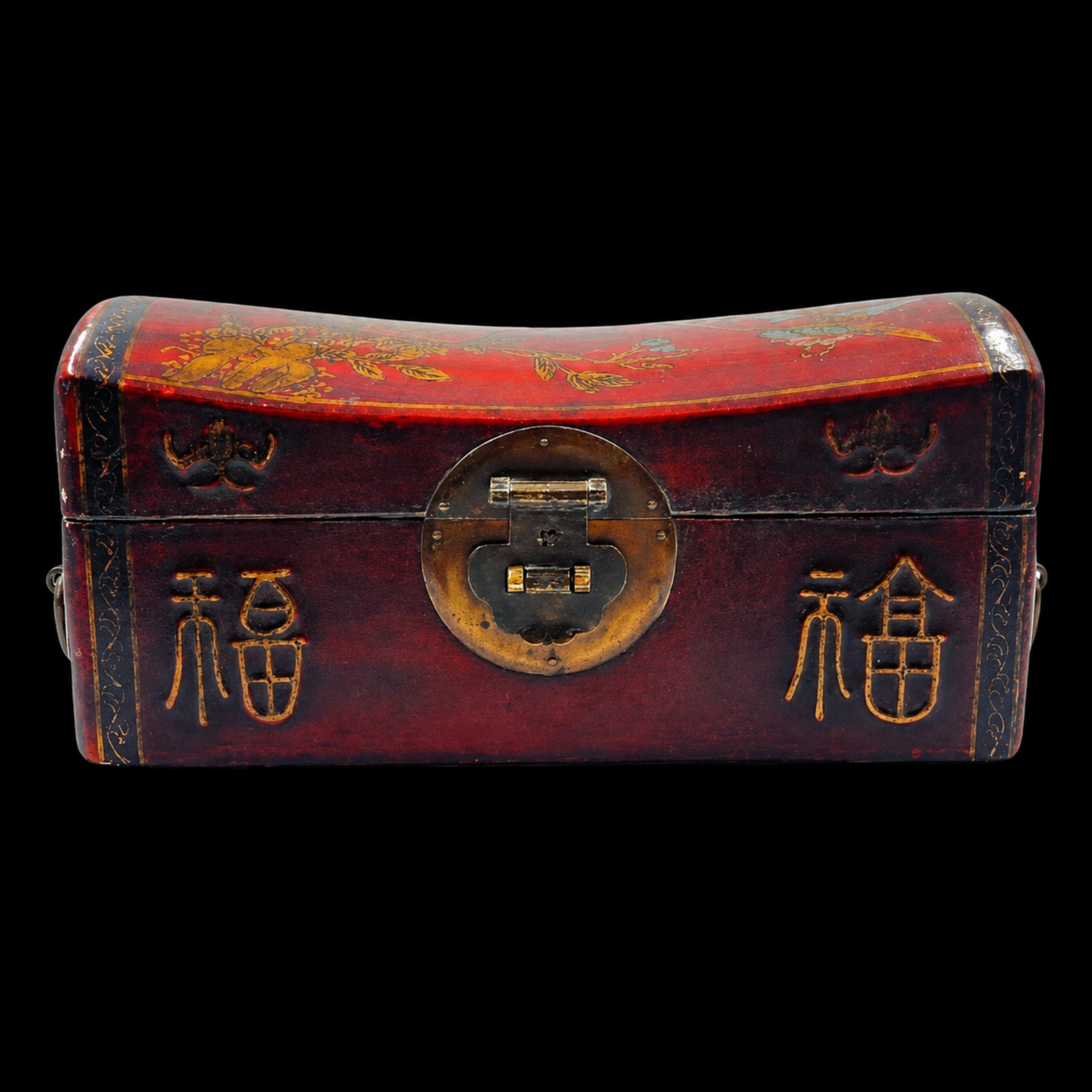 Chinese Lacquered Travelling Pillow Chest, Late Qing, c. 1880–1910 - preview photo 1123