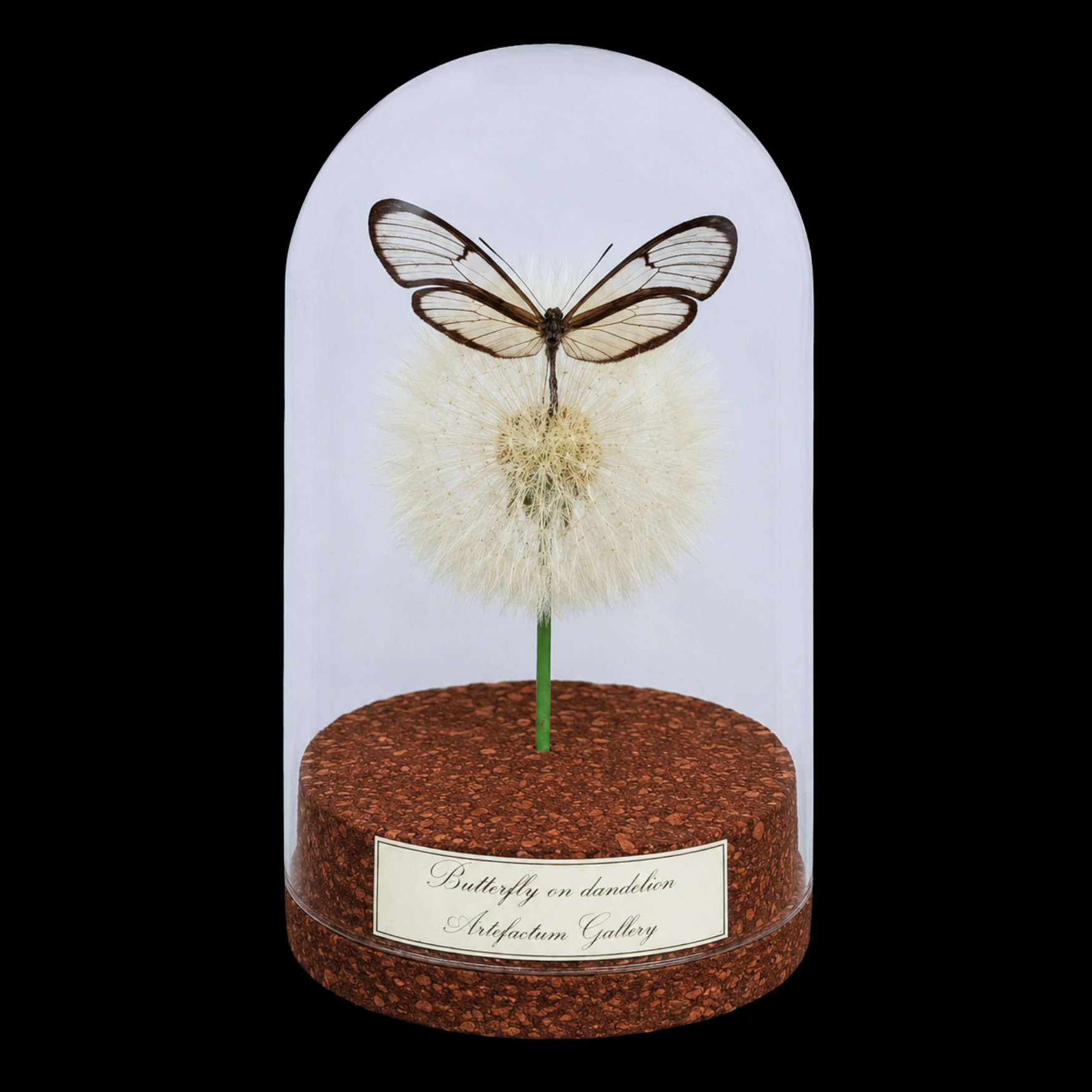 Greta Oto on dandelion in Glass Cloche, South America - preview photo 1123