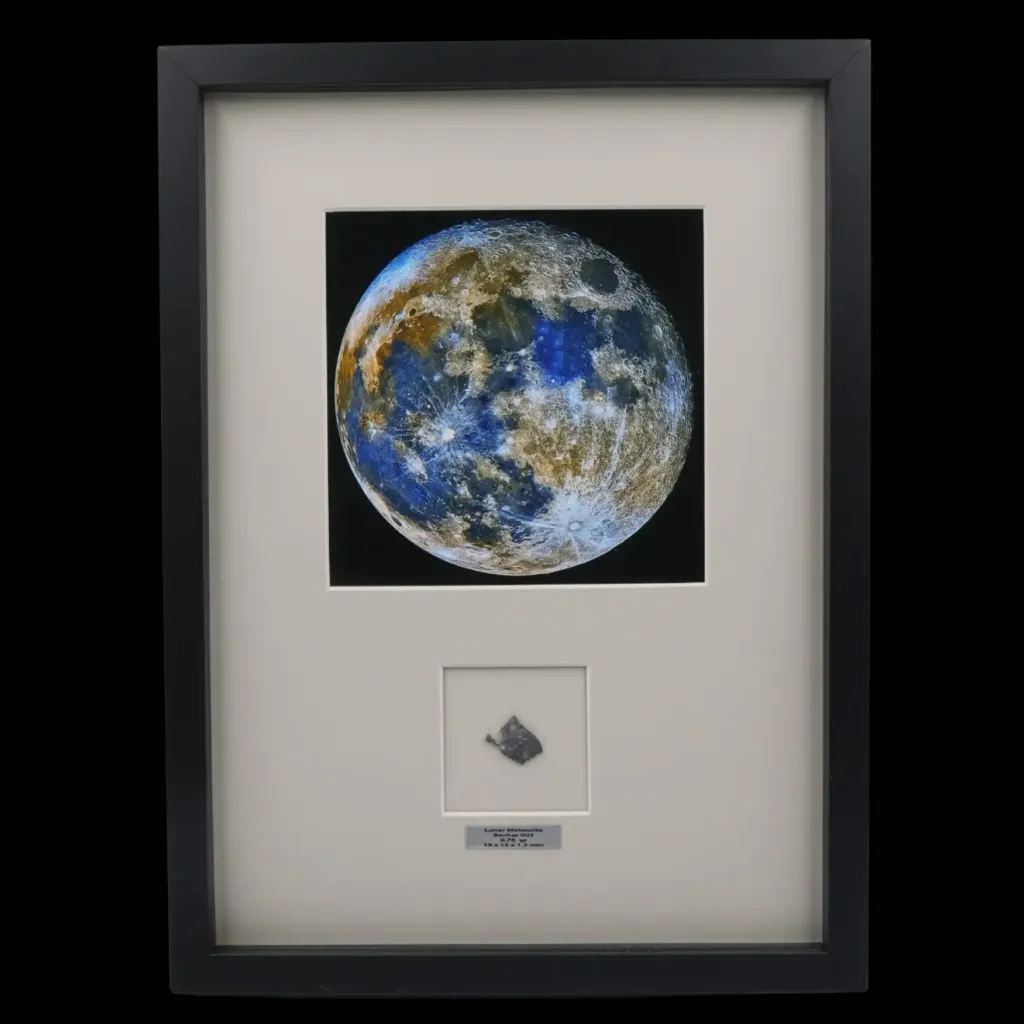 0.76 gr Lunar Meteorite “Bechar 003” – Small but Significant Celestial Relic - preview photo 1123