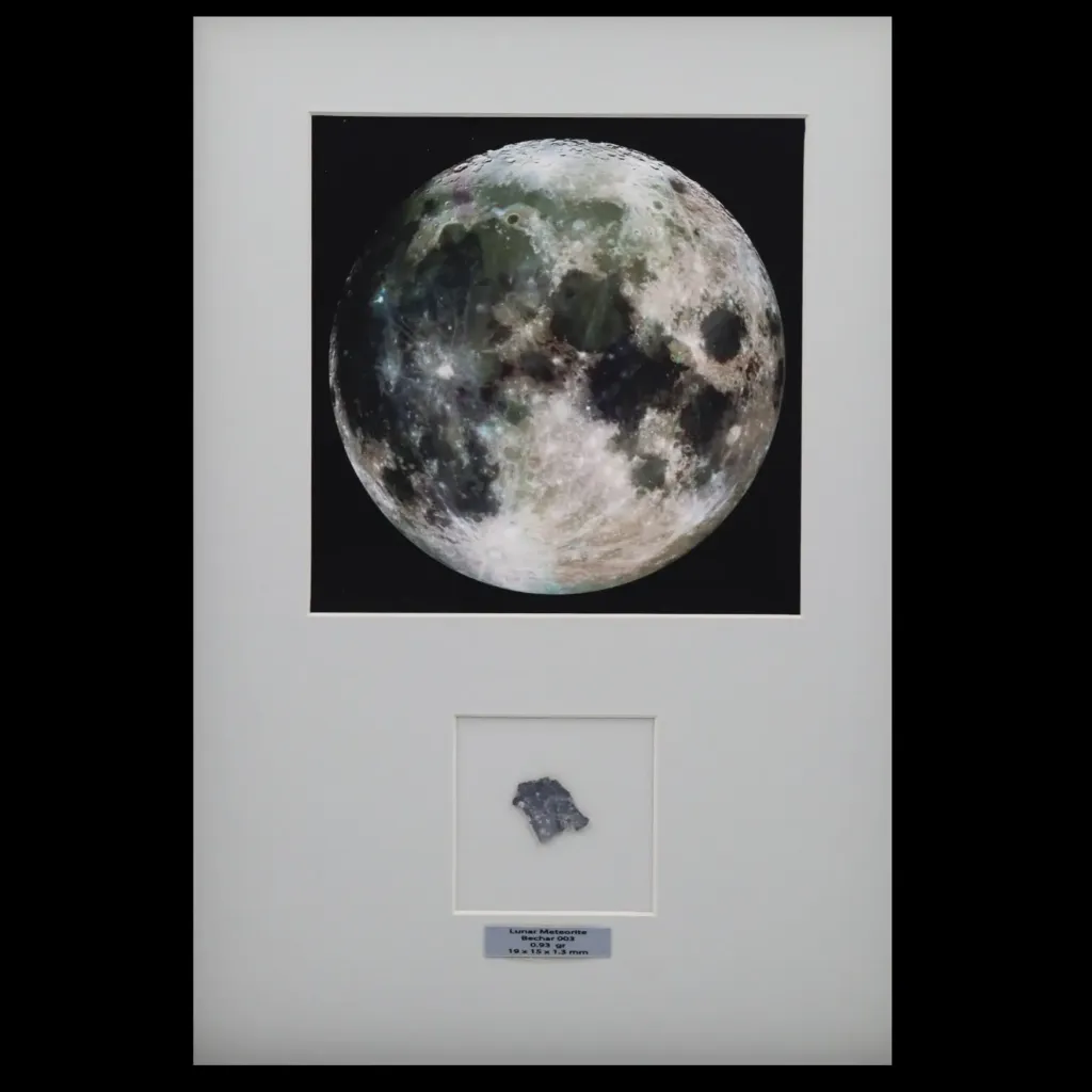 0.93 gr Lunar Meteorite “Bechar 003” – A Refined Fragment from the Moon - preview photo 2123