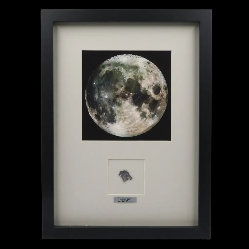 0.93 gr Lunar Meteorite “Bechar 003” – A Refined Fragment from the Moon - preview photo 1123