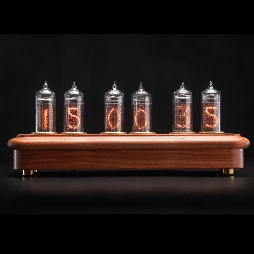 Vostok 4 Black: Bubinga Wood Clock – Tribute to Space Exploration and Artistry - preview photo 1123