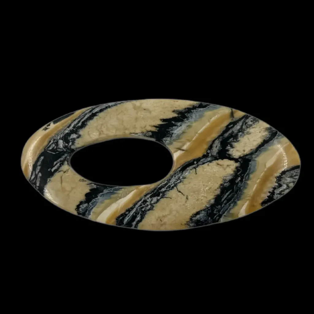 Strata of Time – Fossilized Mammoth Tusk Slice, 179g - preview photo 2123