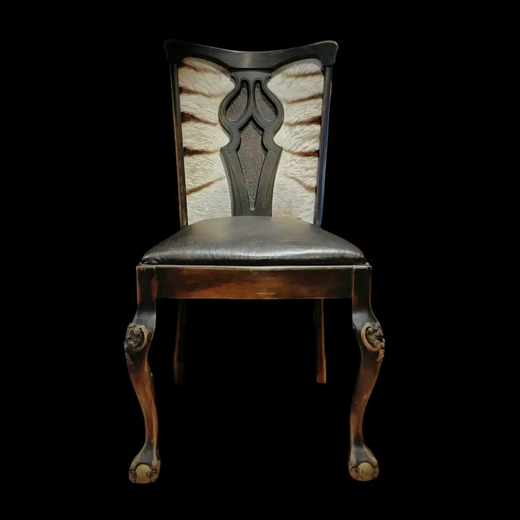 Antique Zebra Chairs – Elegance with a Wild Touch