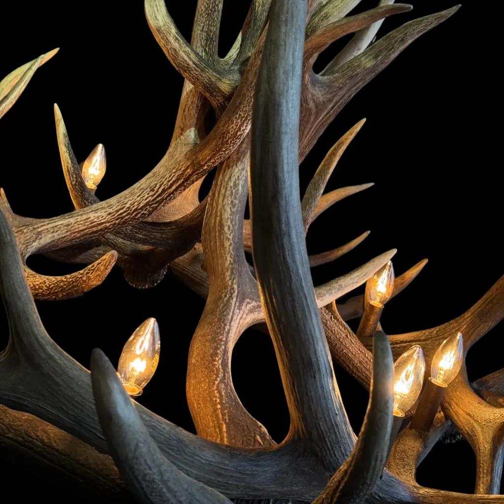 Antler Lamp Wapiti – A Radiant Piece of Natural Art - preview photo 4123