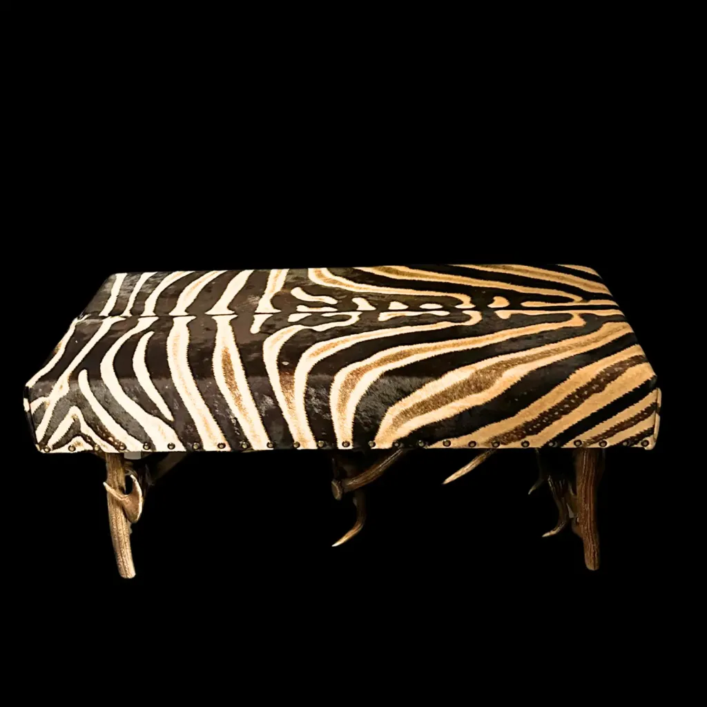 Antler Bench Zebra – Wild Elegance Redefined - preview photo 2123
