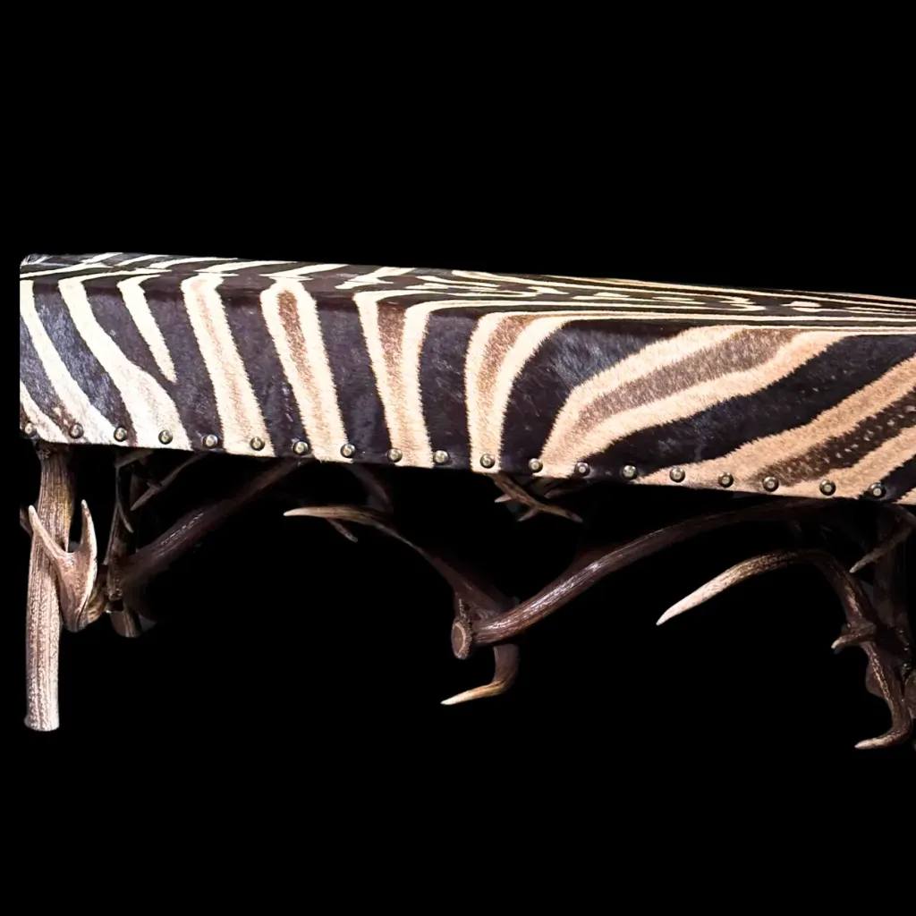 Antler Bench Zebra – Wild Elegance Redefined - preview photo 3123