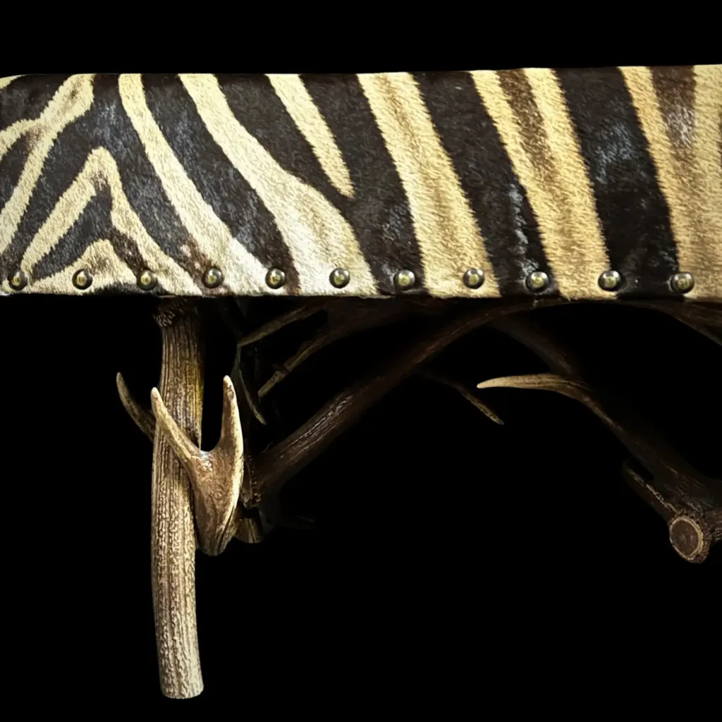 Antler Bench Zebra – Wild Elegance Redefined - preview photo 5123
