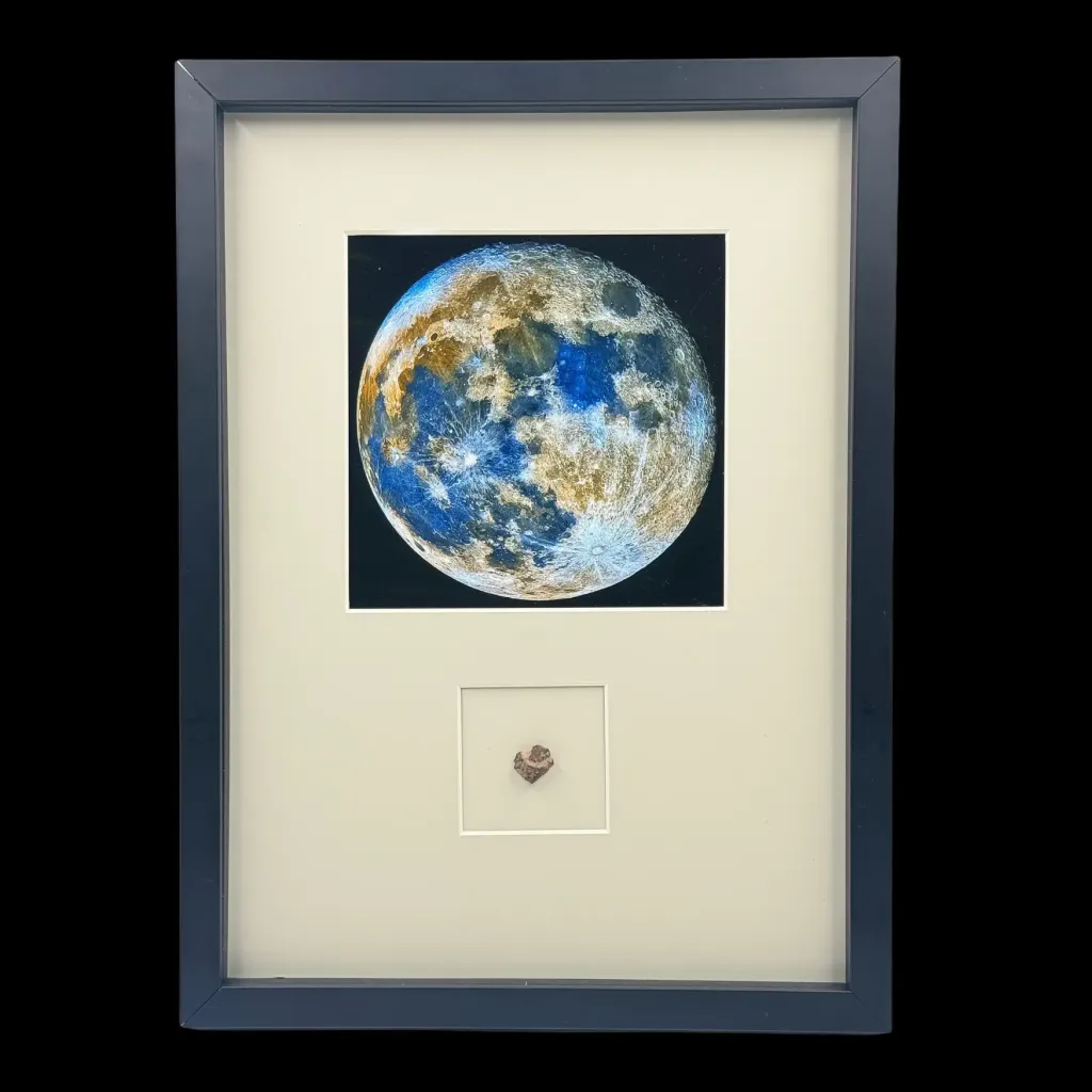 1.447 gr Lunar Meteorite “Bechar 003” – Rare Lunar Masterpiece - preview photo 1123