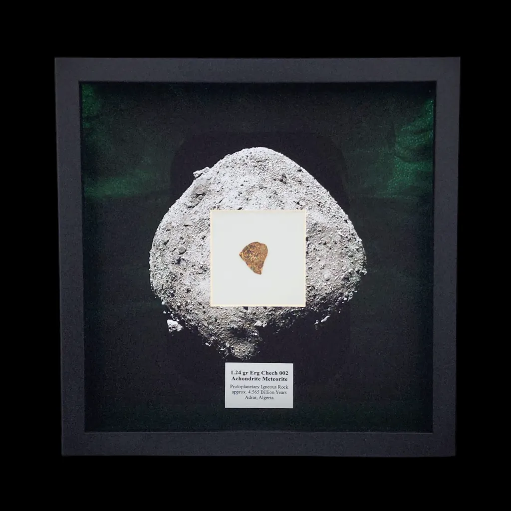 1.24 gr Erg Chech 002 Achondrite Meteorite - Protoplanetary Igneous Rock, 4.565 Billion Years - preview photo 1123