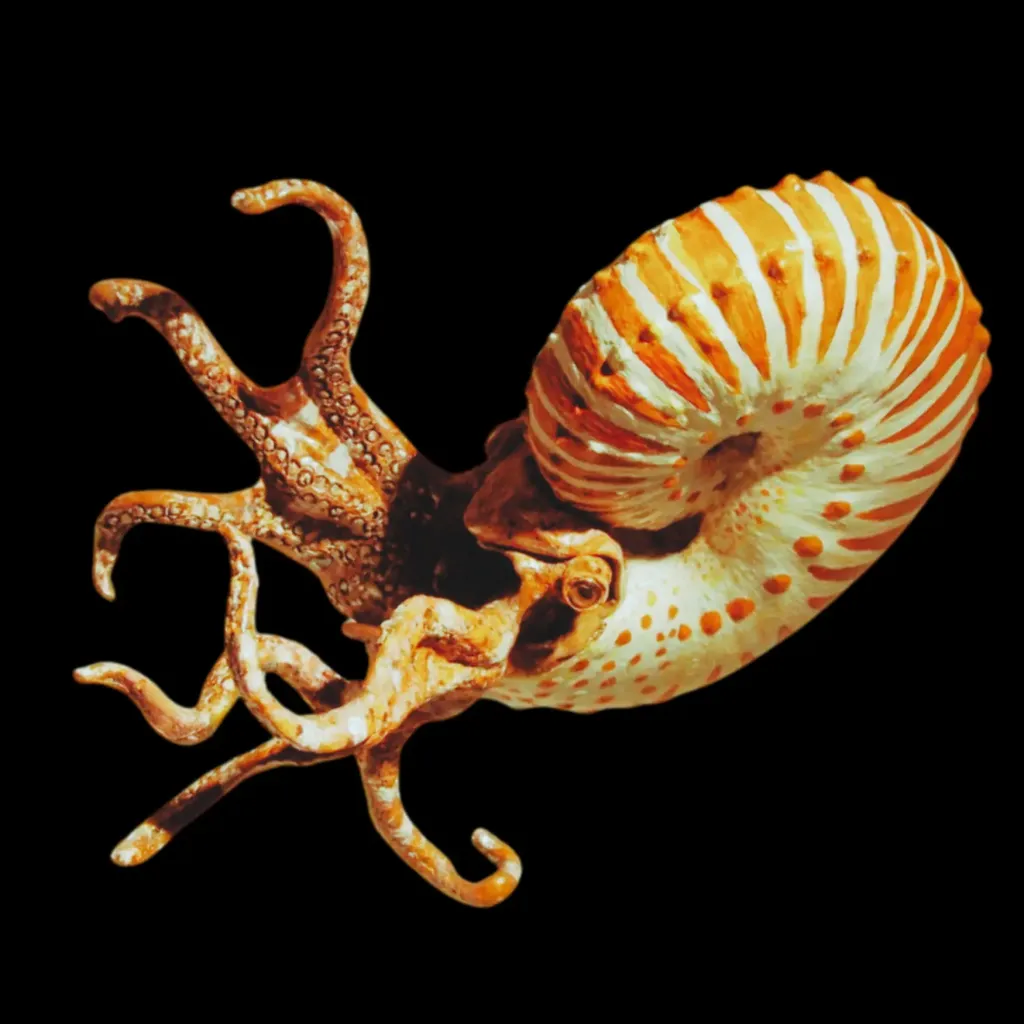 史前軟體動物化石（菊石 Placenticeras costatum），覆有罕見的有機寶石層，約 7,200 萬至 8,400 萬年前，北美洲 - 預覽圖片 5123