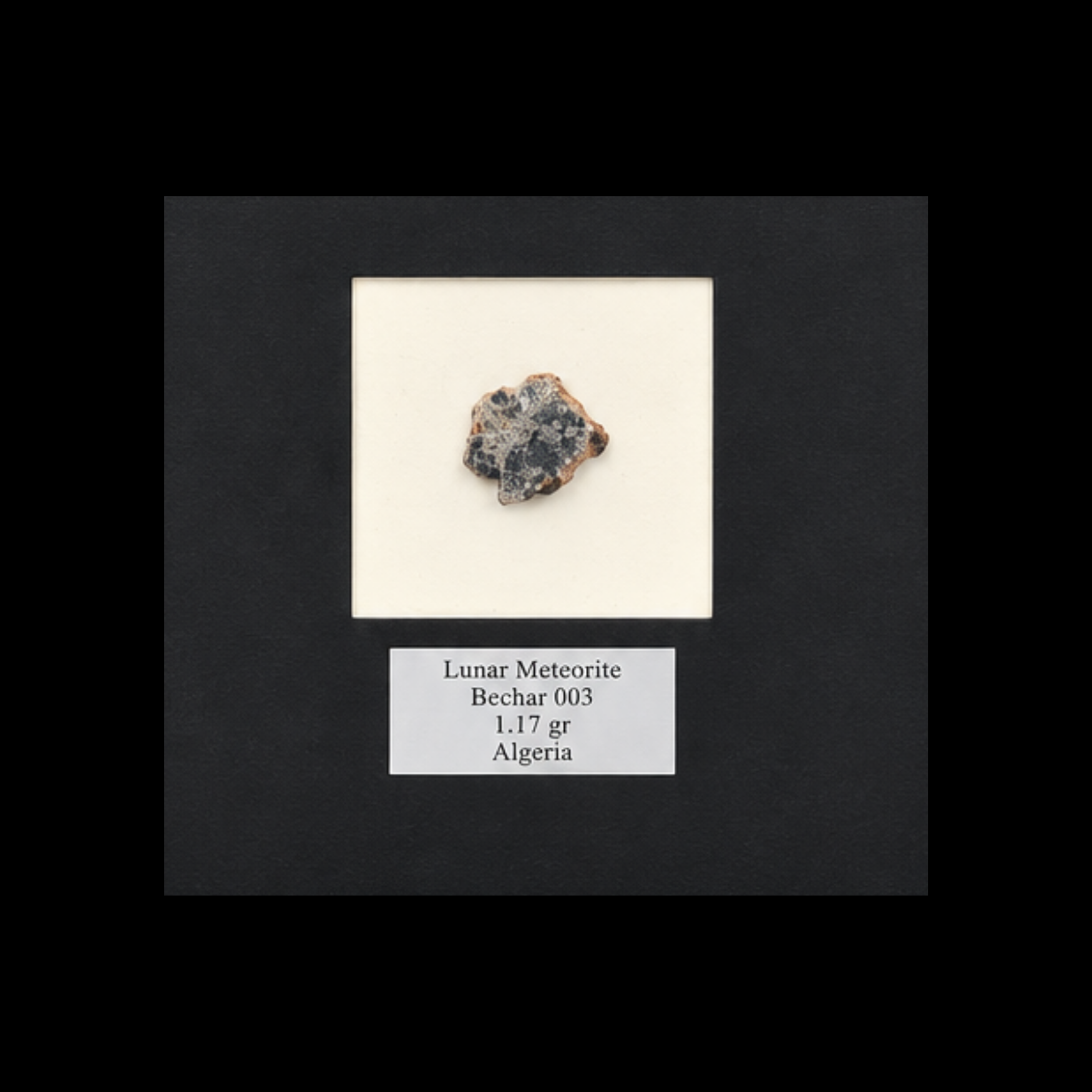 1.17 g Lunar Meteorite “Bechar 003” - preview photo 2123