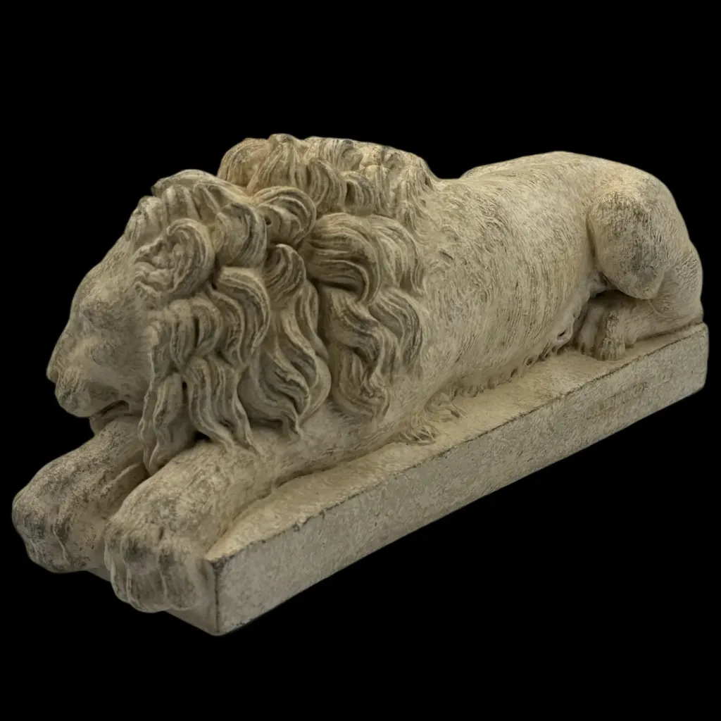Contemporary Sculpture – Reclining Lions, Pair Composition - preview photo 4123