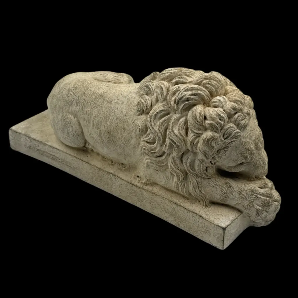 Contemporary Sculpture – Reclining Lions, Pair Composition - preview photo 3123
