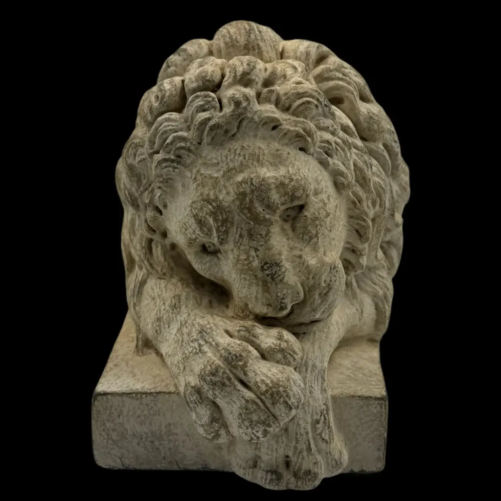 Contemporary Sculpture – Reclining Lions, Pair Composition - preview photo 2123