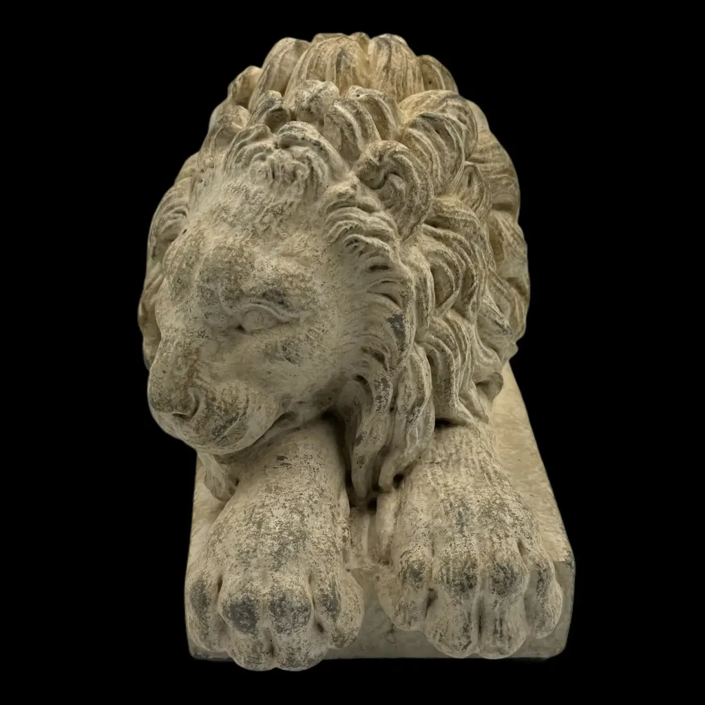 Contemporary Sculpture – Reclining Lions, Pair Composition - preview photo 5123