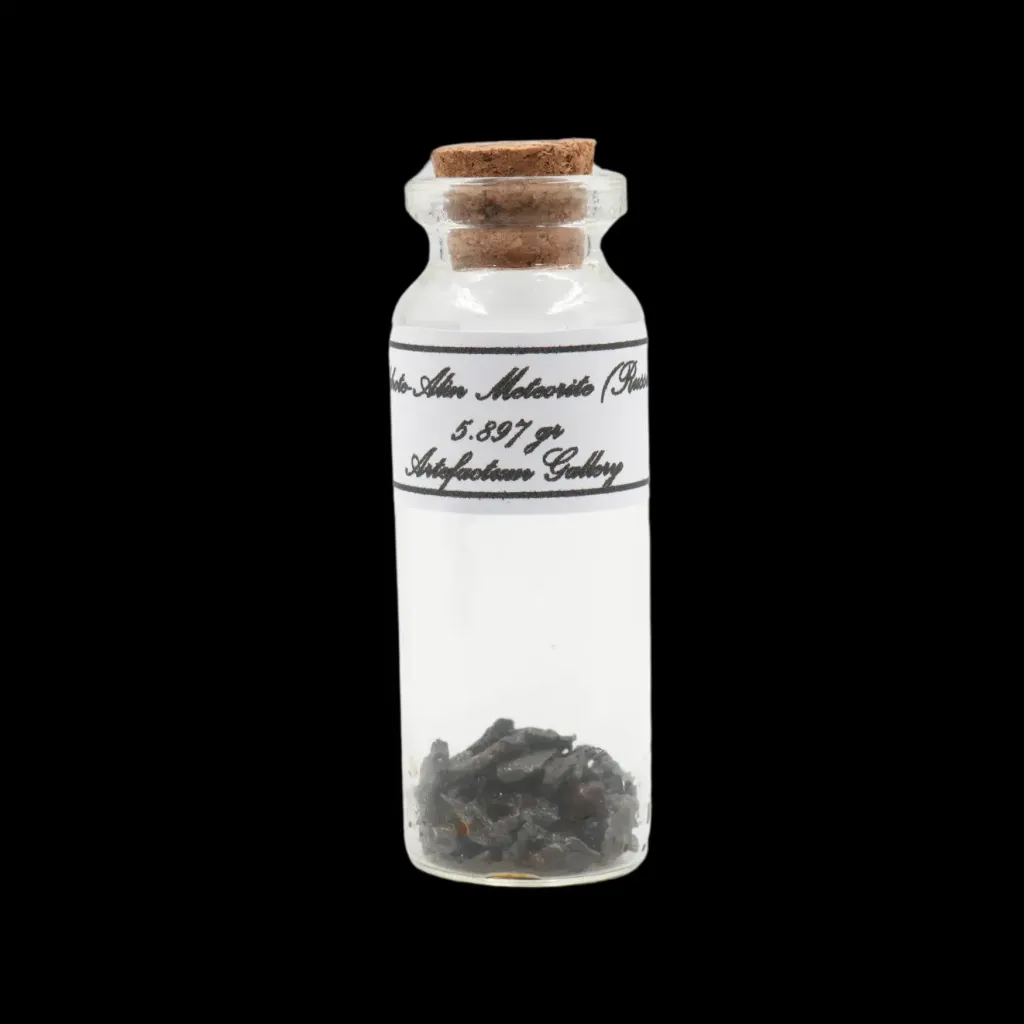 5.897 g Sikhote-Alin meteorite in sealed bottle