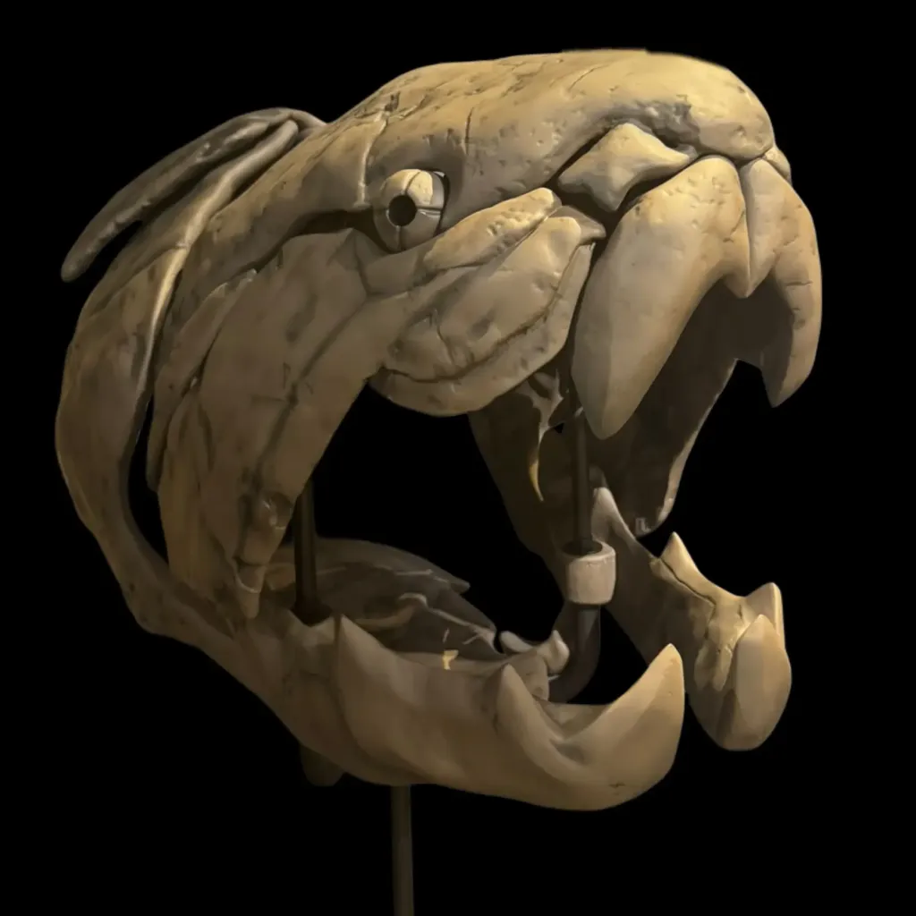Prehistoric Titan: Rare Dunkleosteus Fossil Replica from the Devonian Seas - preview photo 5123