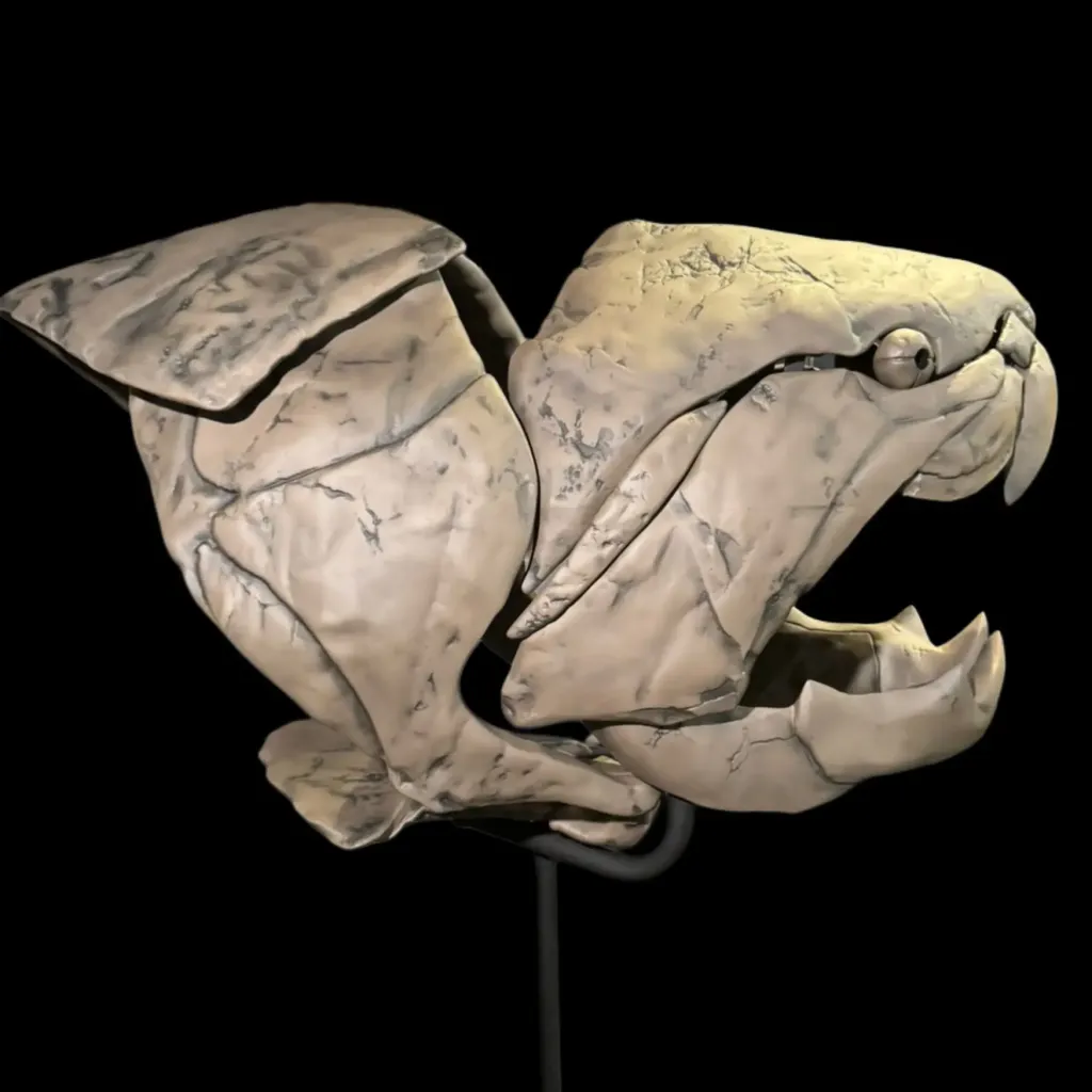 Prehistoric Titan: Rare Dunkleosteus Fossil Replica from the Devonian Seas - preview photo 2123