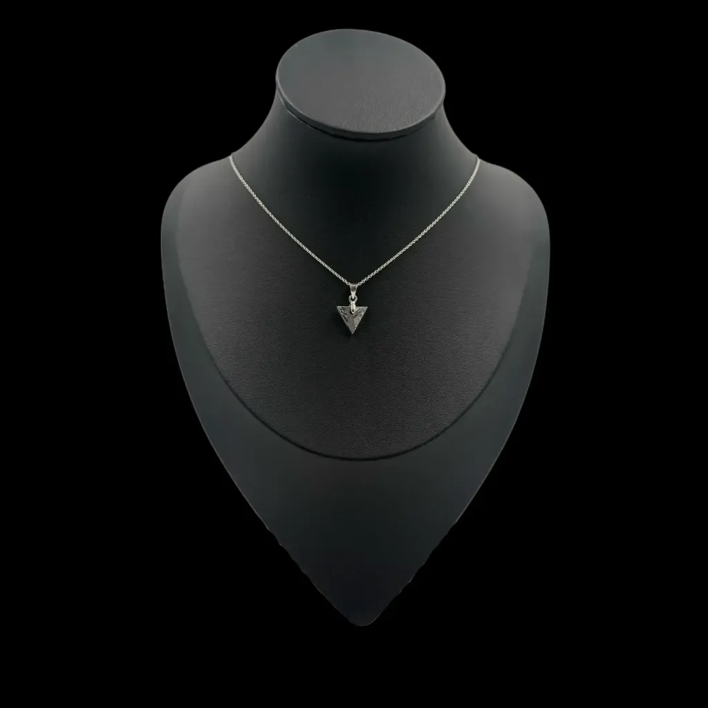 Triangular Precision: Muonionalusta Meteorite Necklace - preview photo 2123
