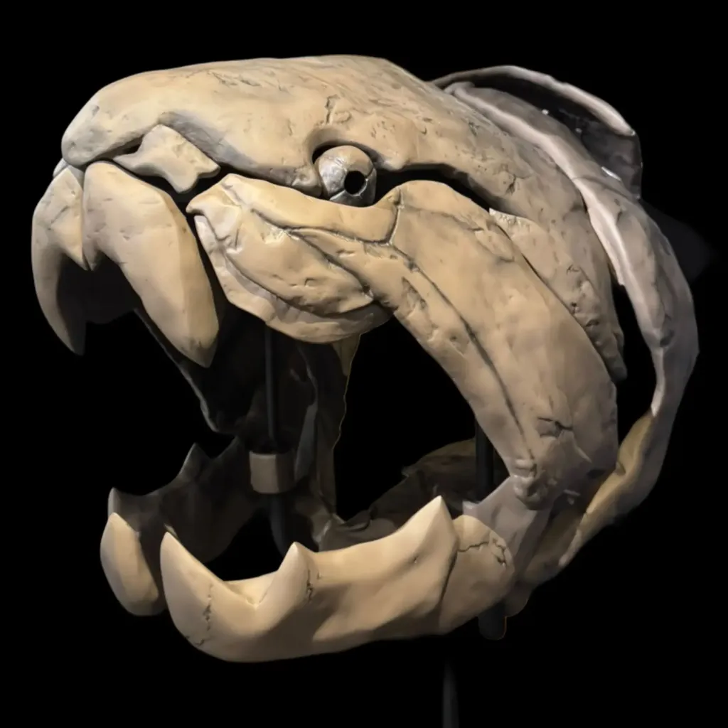Prehistoric Titan: Rare Dunkleosteus Fossil Replica from the Devonian Seas