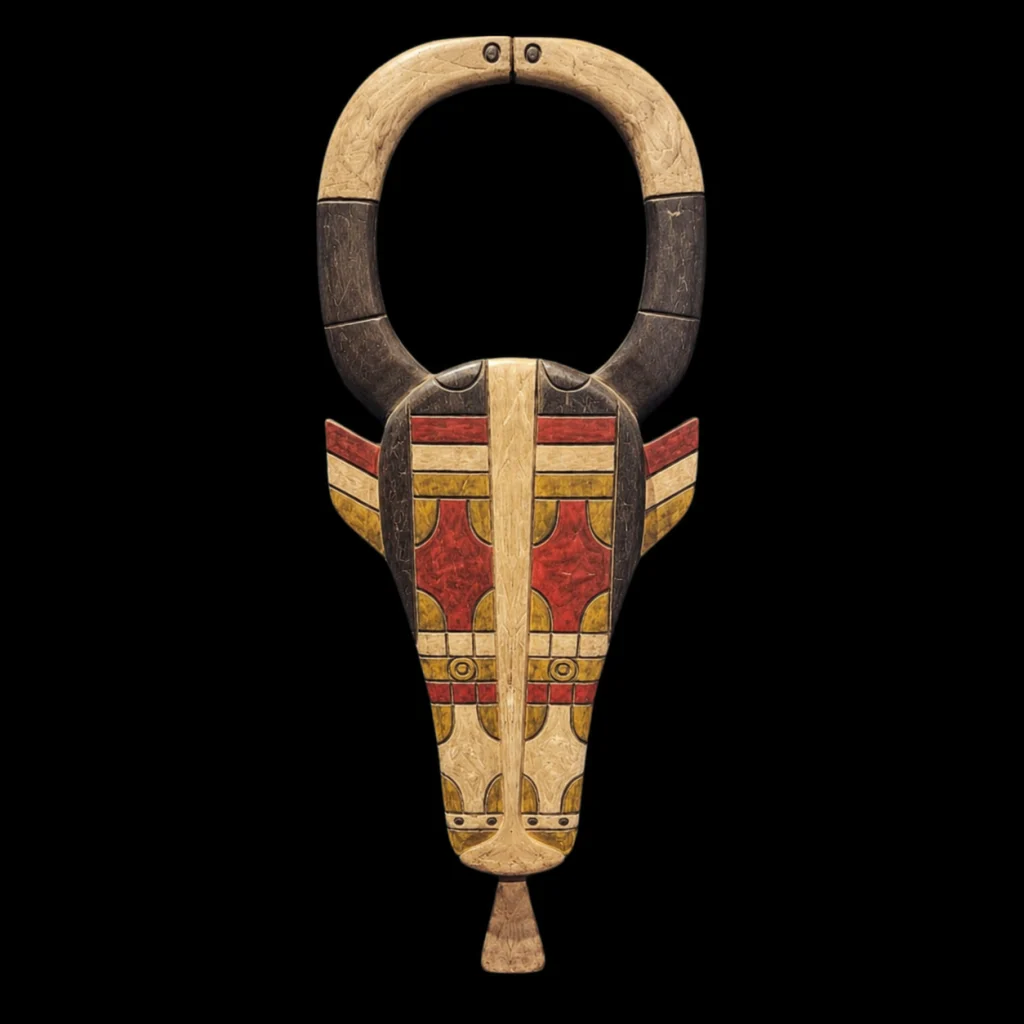 Duala (Douala) Buffalo Mask “Nyatti” – Cameroon, 20th Century.