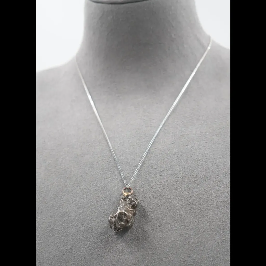 Campo del Cielo Meteorite Pendant with Silver chain - preview photo 2123