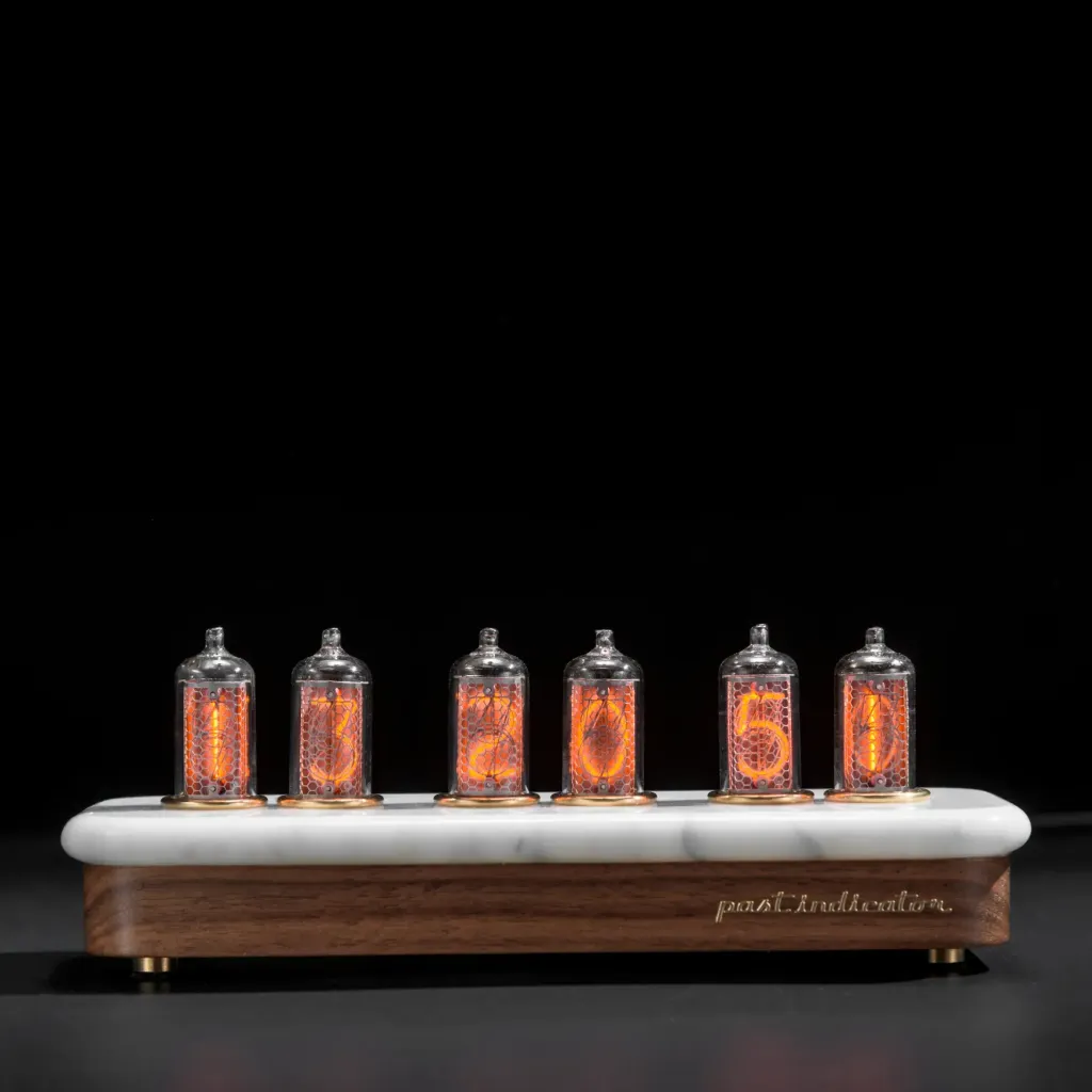 Limited Edition Nixie Clock – Vostok 1 Rocks: Carrara Marble - preview photo 1123