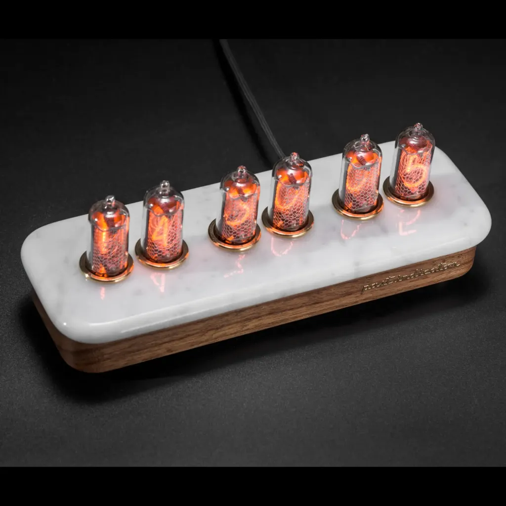 Limited Edition Nixie Clock – Vostok 1 Rocks: Carrara Marble - preview photo 4123