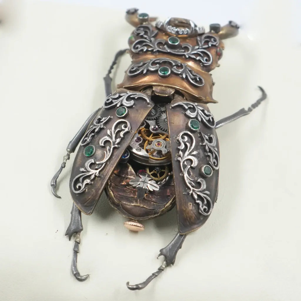 Ornamental Stag Beetle Automaton – A Masterpiece of 19th-Century French Jewelry Artistry - preview photo 5123