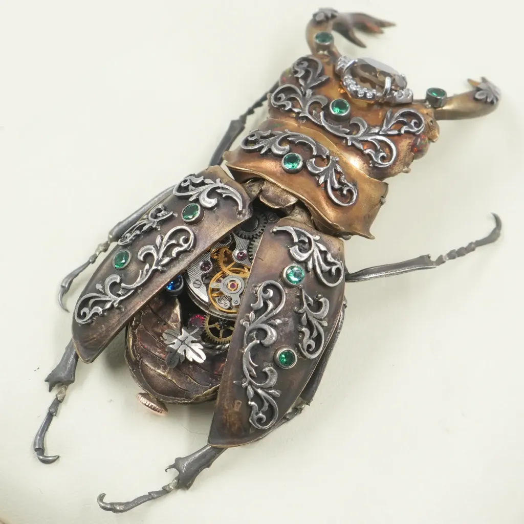Ornamental Stag Beetle Automaton – A Masterpiece of 19th-Century French Jewelry Artistry - preview photo 4123