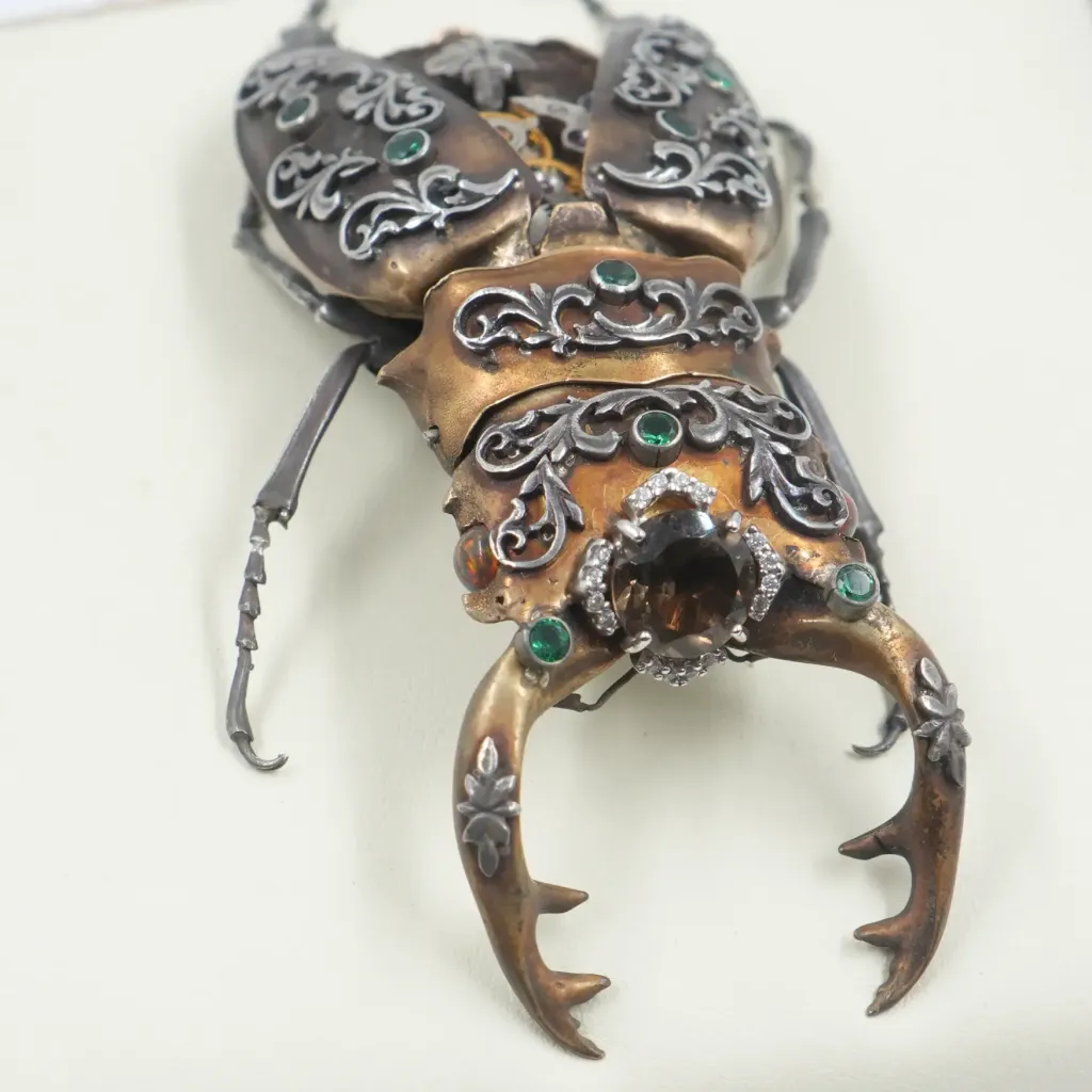 Ornamental Stag Beetle Automaton – A Masterpiece of 19th-Century French Jewelry Artistry - preview photo 3123