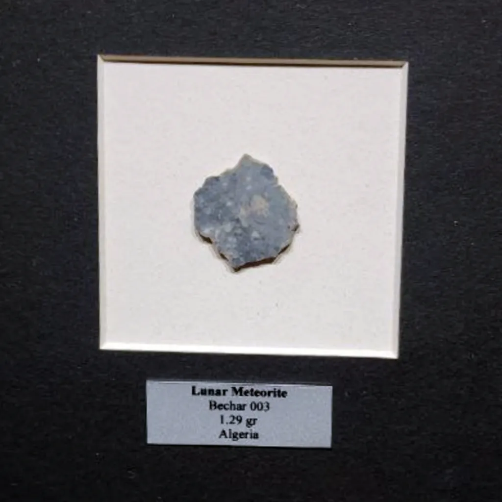 1.29 gr Lunar Meteorite “Bechar 003” – Sculpted Slice of the Lunar Highlands - preview photo 2123
