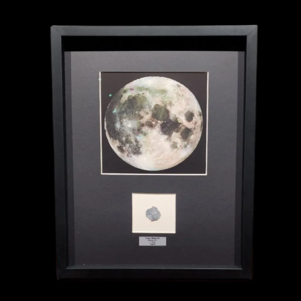 1.29 gr Lunar Meteorite “Bechar 003” – Sculpted Slice of the Lunar Highlands - preview photo 1123