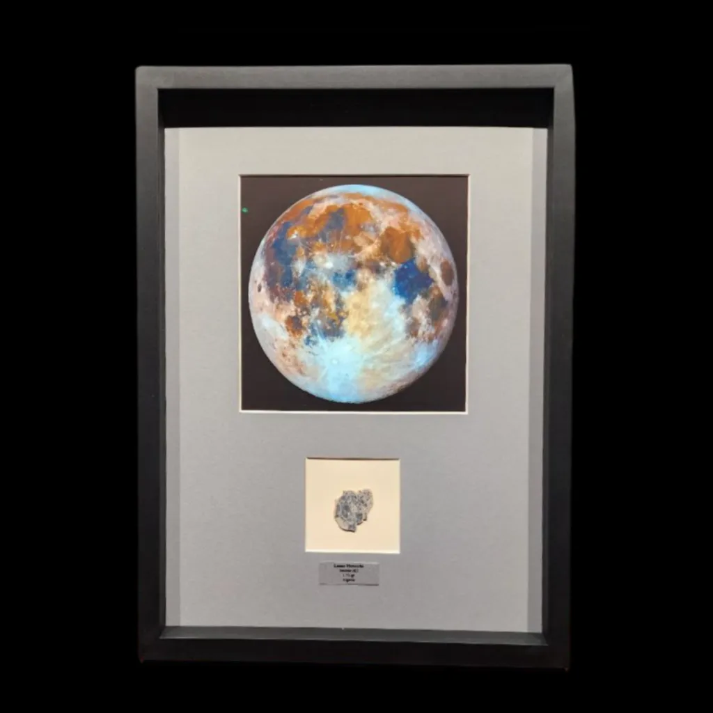 1.74 gr Lunar Meteorite “Bechar 003” – Sculpted Slice of the Lunar Highlands