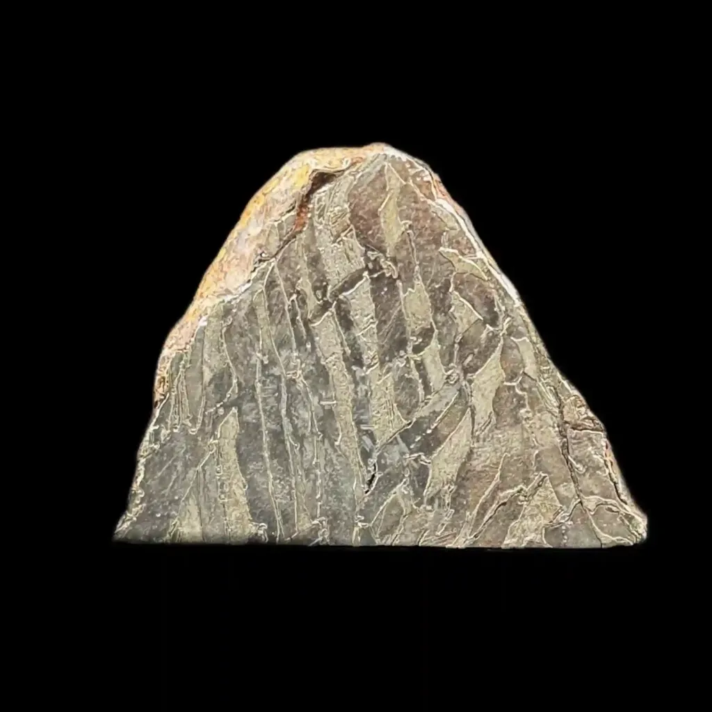 Rare pallasite meteorite with Widmannstätten pattern, 4 bln years old, 211 g, - preview photo 1123