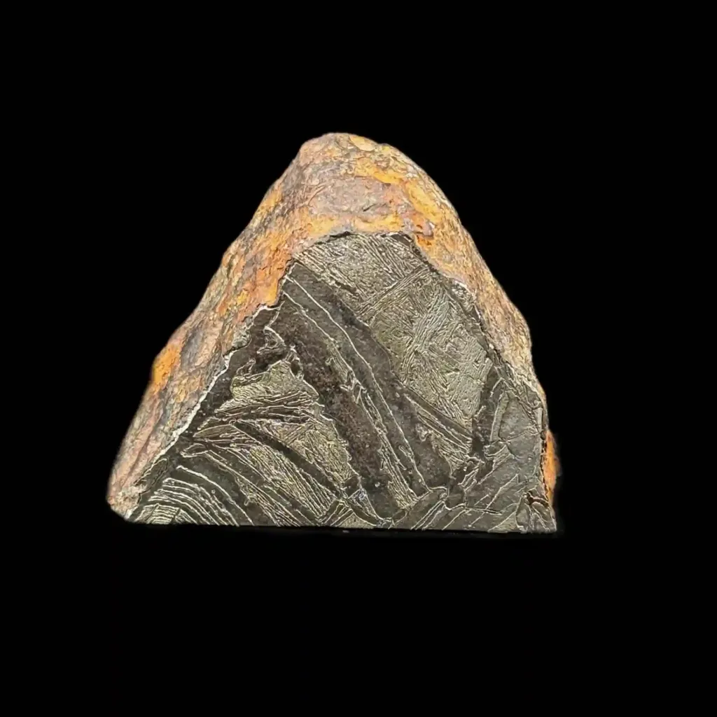 Rare pallasite meteorite with Widmannstätten pattern, 4 bln years old, 211 g, - preview photo 2123