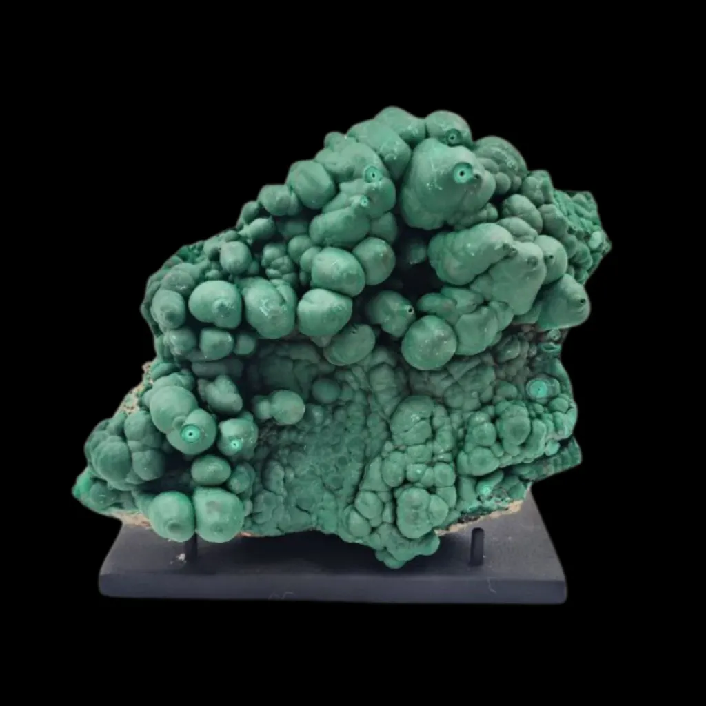 Malachite Cluster – Natural Copper Carbonate Mineral Formation - preview photo 1123