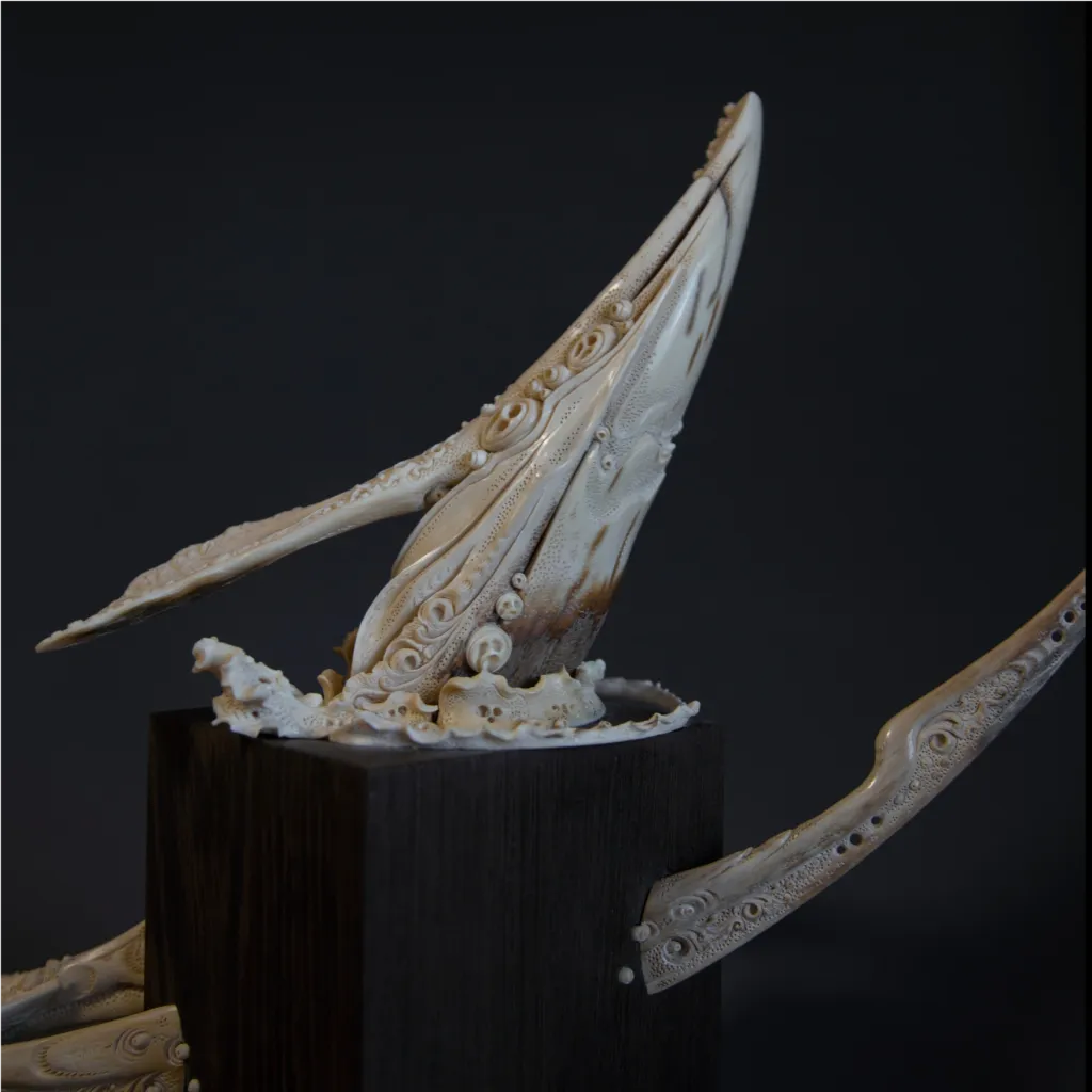 Mammoth ivory sculpture “Secrets of the Ocean” high quality mammoth tusk - preview photo 2123
