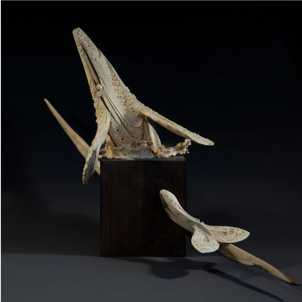 Mammoth ivory sculpture “Secrets of the Ocean” high quality mammoth tusk - preview photo 3123