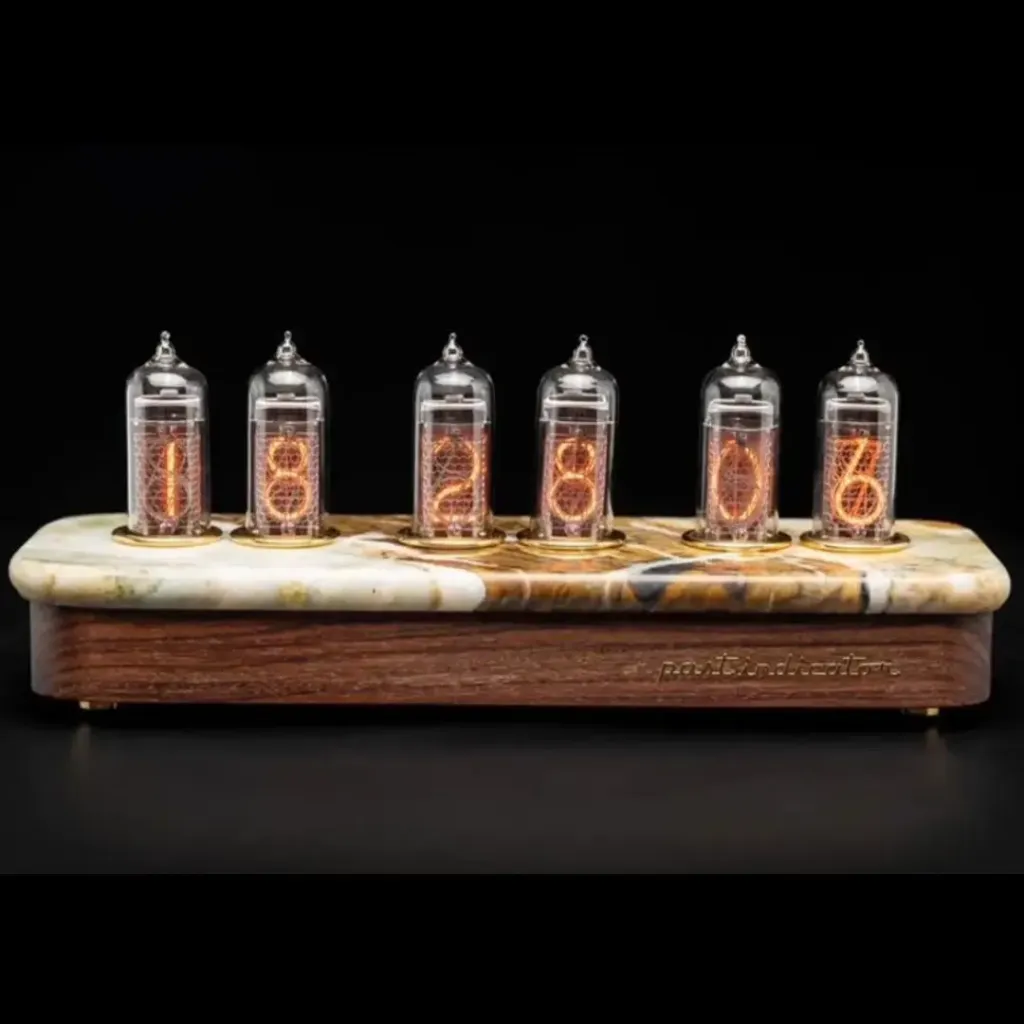 Limited Edition Nixie Clock – Vostok 1 Rocks: Onyx - preview photo 1123